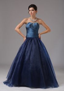 Graceful Sweetheart Prom Gowns Beaded Ruches Bodice for Macapa