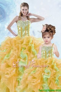 Hot Selling Floor Length Ball Gowns Sleeveless Multi-color Quinceanera Dress Lace Up