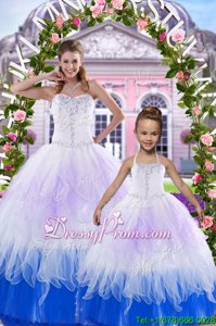 Smart Sleeveless Beading Lace Up Vestidos de Quinceanera