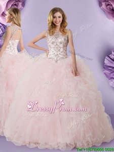 Wonderful Sleeveless Lace Lace Up Quinceanera Dresses